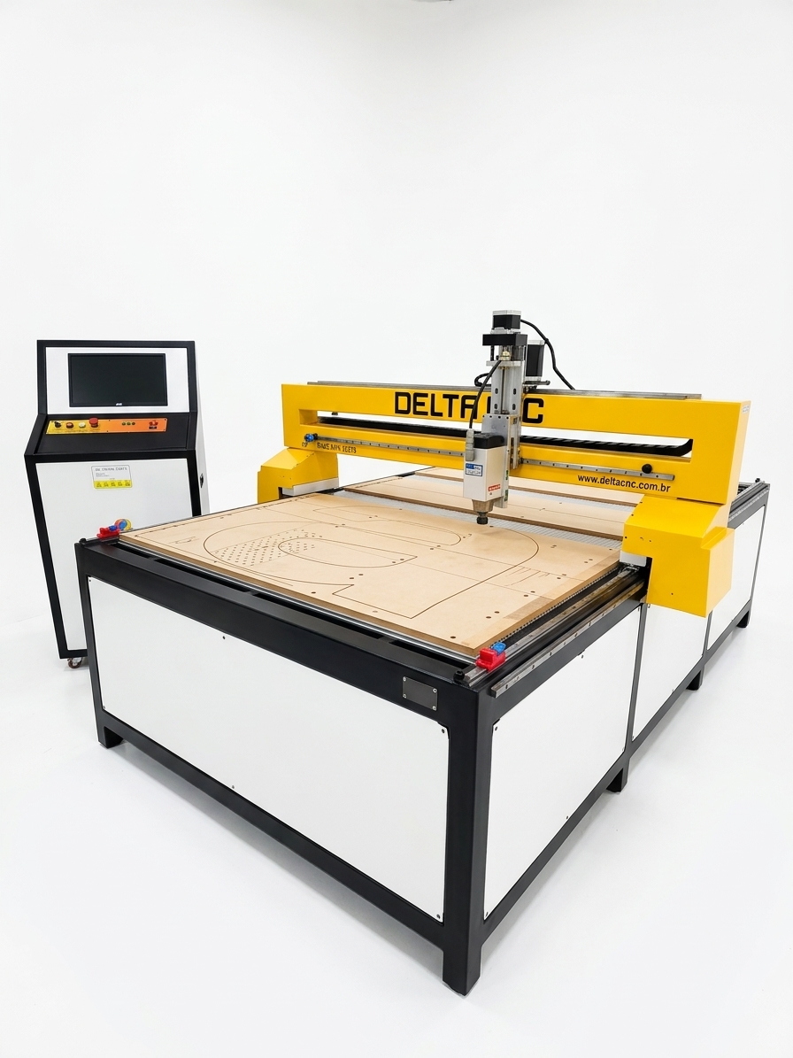 CNC Router Industrial 3 Eixos (Mesa Grande)