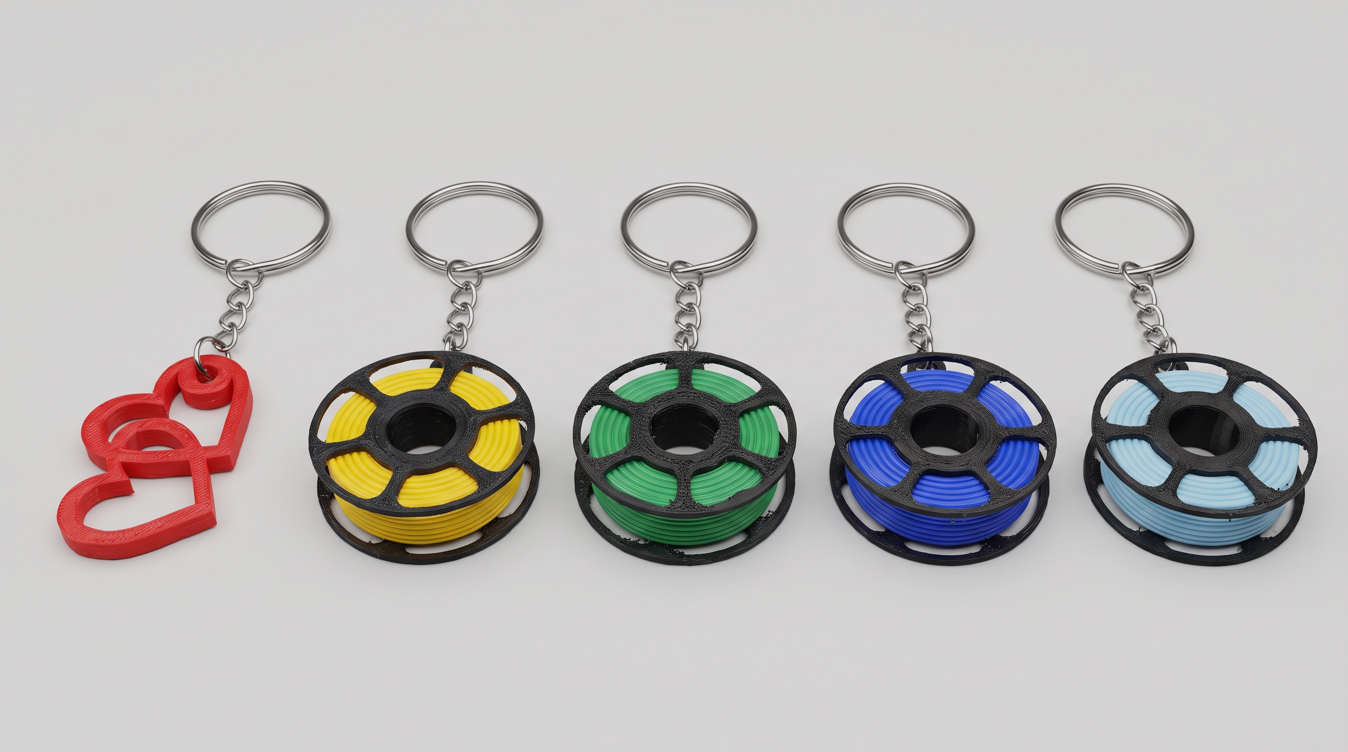 Coleção de Chaveiros Geométricos e Utilitários em 3D