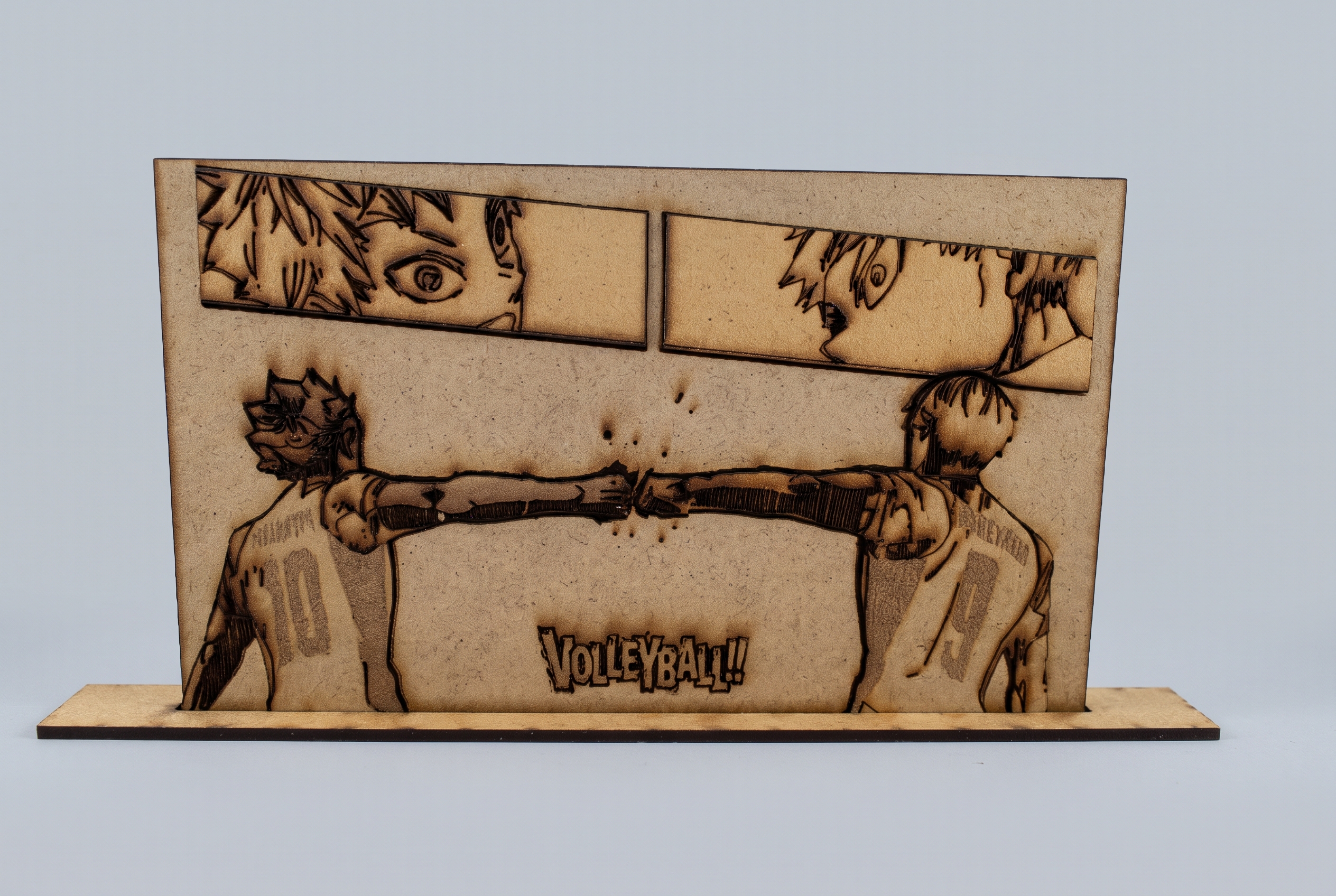 Display Decorativo em MDF com Relevo em Camadas Sobrepostas